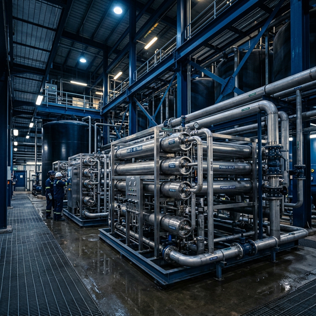 Endüstriyel Reverse Osmosis (RO) Arıtma Tesisi 1-5 m³/saat